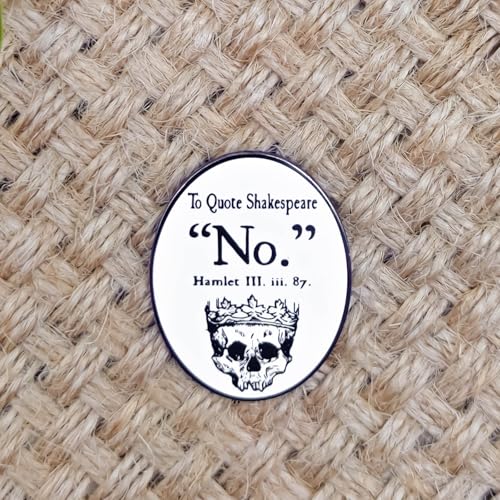 Image of Classic Literature Enthusiast Enamel Pin - Literature Series | Premium Enamel Pin - Statement Lapel Pin - Plated Badge for Clothing, Bags, Hats, Jackets, and Lanyards