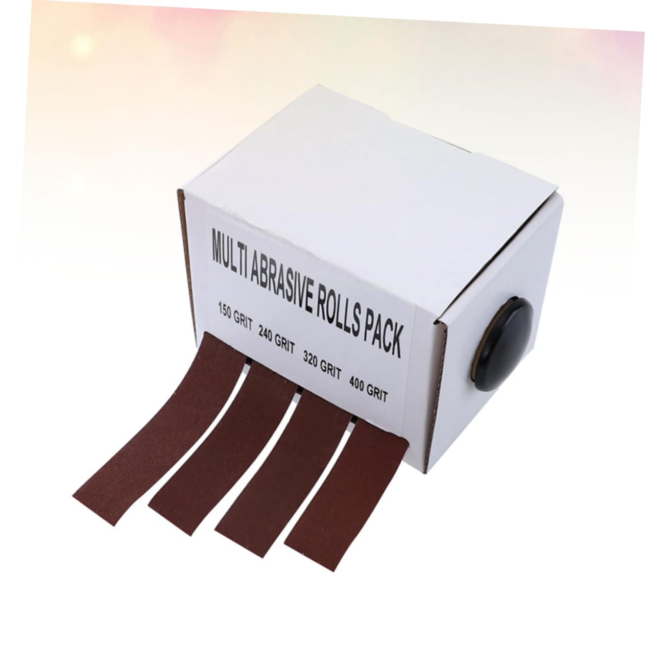 Rotolo di Tela Smeriglio Abrasiva Estraibile, Supporto in Nylon, Grana Fine per Lucidatura di Legno e Vetro,