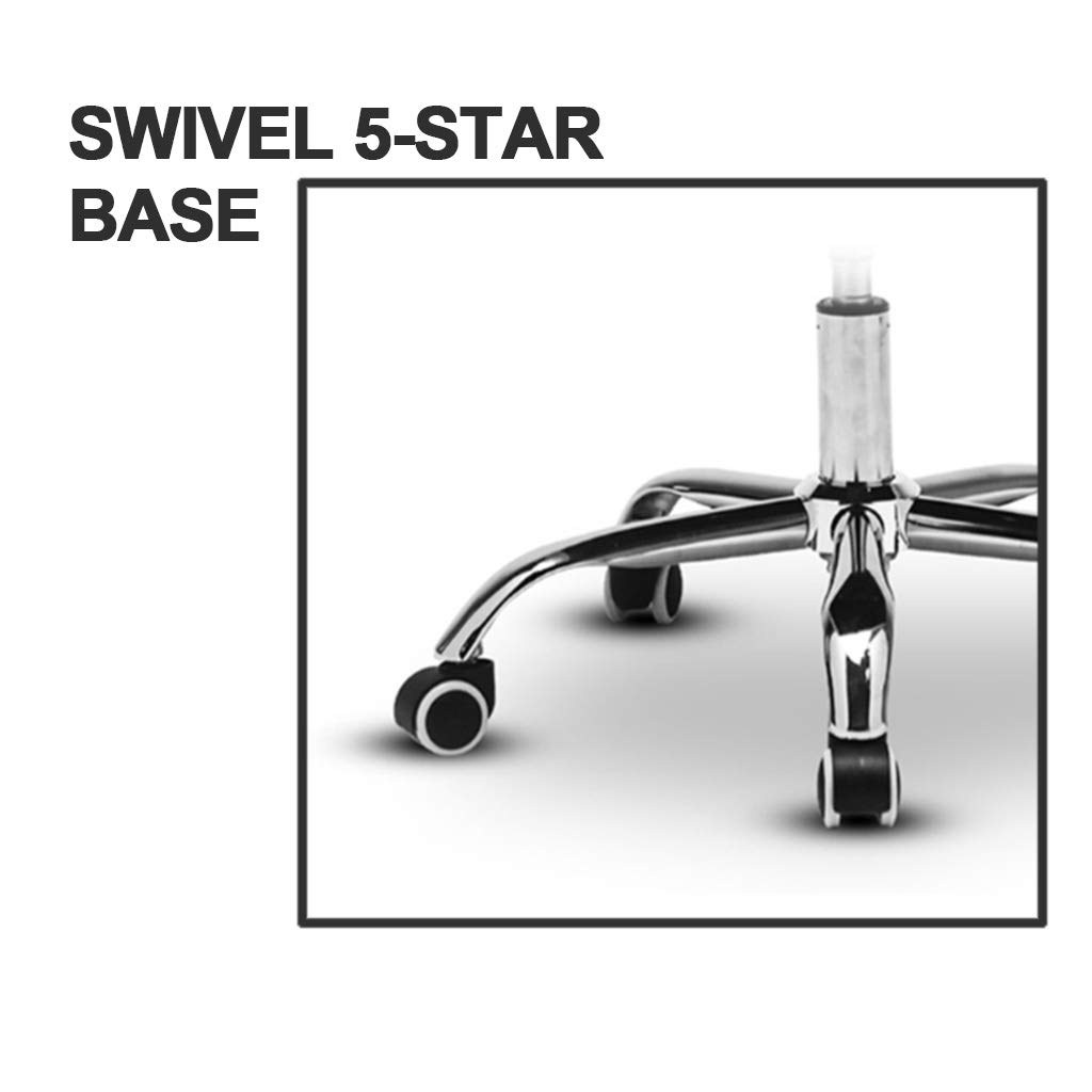 Sedia da ufficio in velluto con supporto lombare, moderna, girevole, con base, ergonomica, per soggiorno, camera da letto, ufficio, studio di toeletta, giallo, giallo
