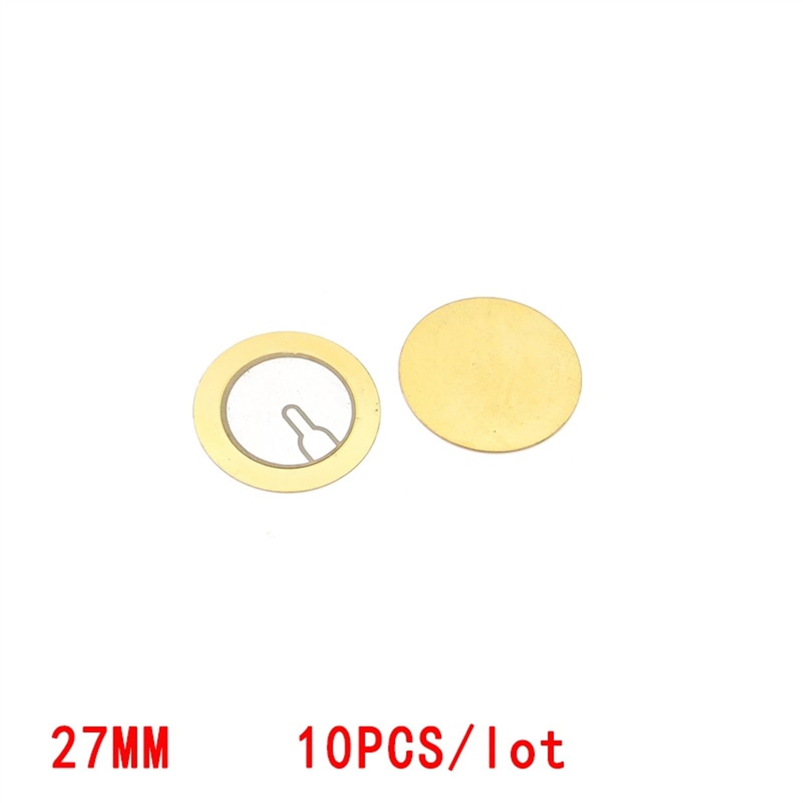 WUZDPRCJ 10Pcs/lot 27MM Thickened Copper Triode Self-excited Piezoelectric Ceramic 20MM Alarm Buzzer Piezo Ceramic Buzzers