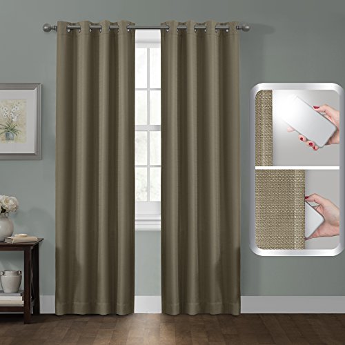 Maytex Smart Curtains Sheridan 100 Percent Blackout Window Panel, 50 x 84, 50
