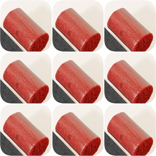 Image of Yglnden 10 Bundles Latch Hook Kit Colorful Yarn Bundles Cut Rug DIY Latch Hook Yarn for Handmake Craft Sewing Knitting for Adults (10 Bundles# Red D)