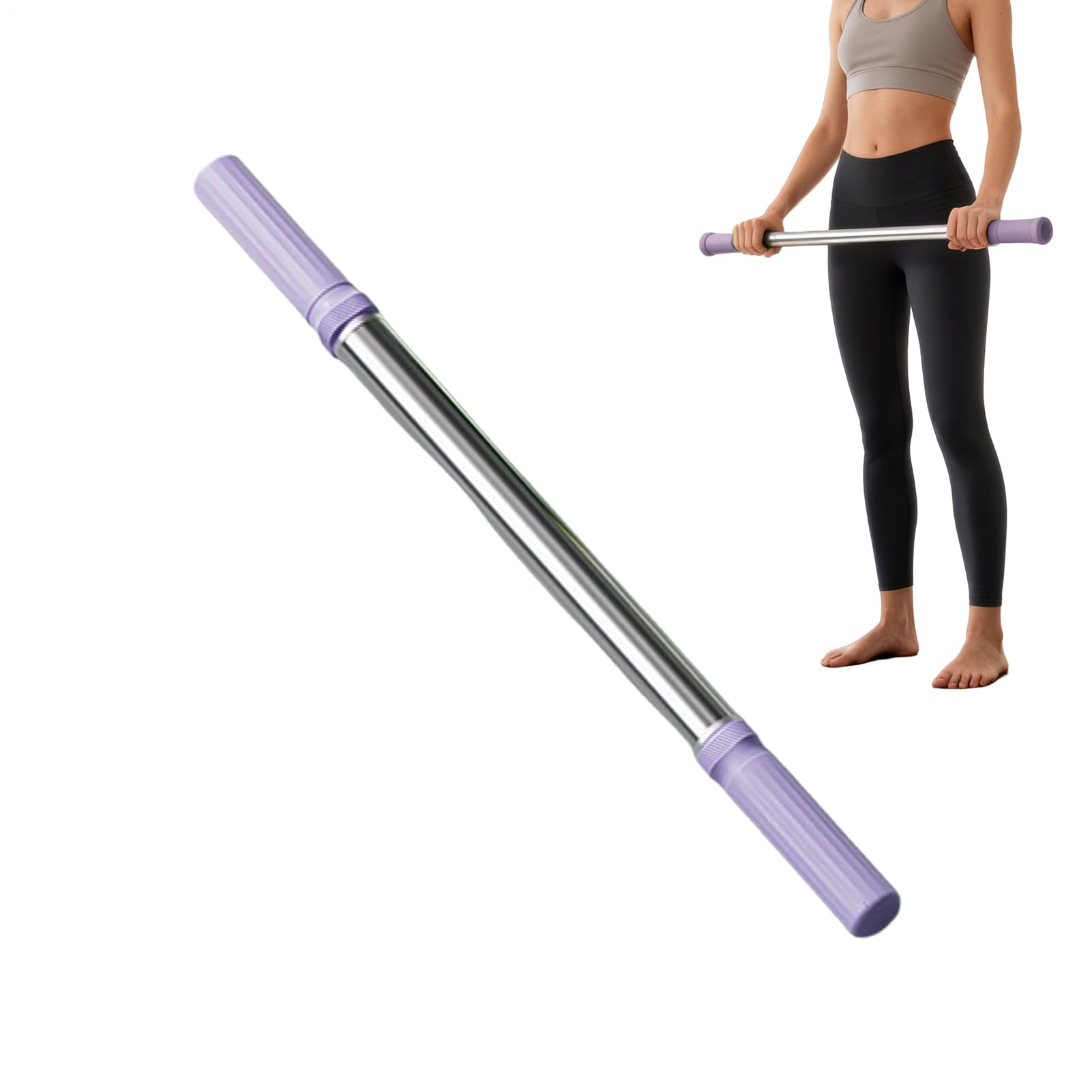 Übungsstab für Stretching | Korrekturstange für Dehnung und Übung – Rücken-Ausrichtungsstange, für Training Yoga Pilates zu Hause bei der Arbeit im Fitnessstudio im Büro im Innenbereich und