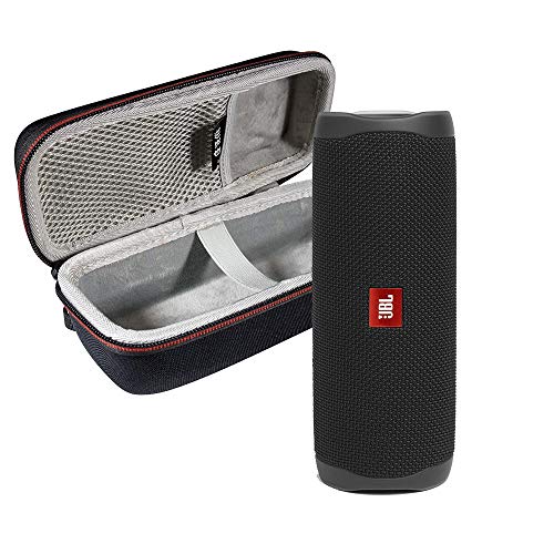Review Product JBL FLIP 5 Portable Speaker IPX7 Waterproof On-The-Go Bundle with WRP Deluxe Hardshell Case (Black)