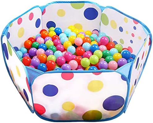 Kids Ball Pit, Indoor & Outdoor Play Tent Playpen Ball Pit Pool with Blue Zippered Storage Bag (Balls not Included)