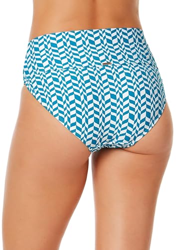 Women's Ripple Geo Soft Band High Waist Swim Bottom2