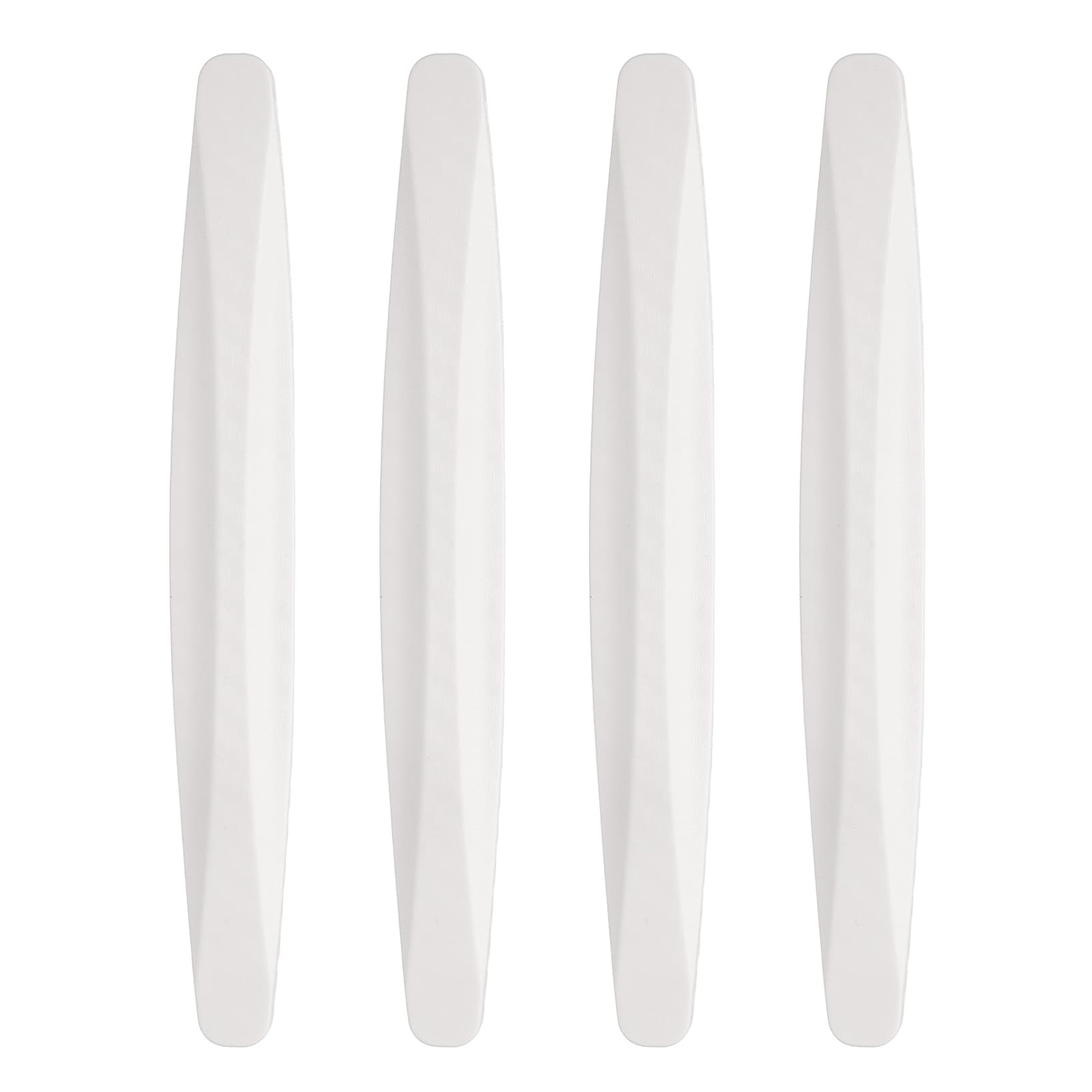 HARFINGTON 6pcs Car Door Edge Guards - White Silicone Anti-Collision Protectors For SUVs & Trucks