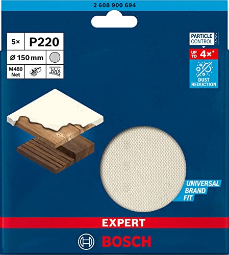 Disques abrasifs réticulés 150mm Expert M480 pour ponceuses excentriques G220 BOSCH 2608900694 - vue 4