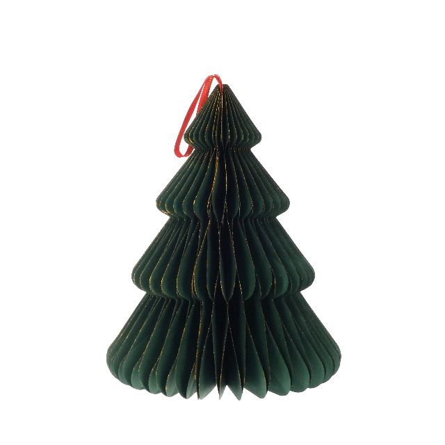 Albero di Natale pieghevole in carta verde 19x19x24 cm | Leroy Merlin