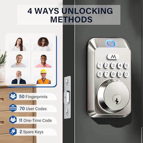 Zafano Fingerprint Smart Door Lock - Keyless Entry & Auto Locking - Image 4