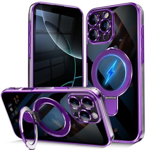iPhone 16 Pro Max �p �P�[�X���C�����X�[�d 360°��]�X�^���h �c�����Ή� �����O�t�� ��phone16promax �J�o�[ �}�O�l�b�g���� �ϏՌ� �ČRMIL�K�i �X�g���b�v�z�[���t�� �h�w�� �� 23-16PM-03