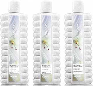 3 x Avon Bubble Bath 500ml White Lily