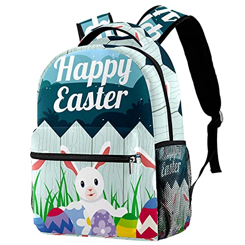 Sac à dos campus Joyeux œufs de Pâques avec porte-bouteille