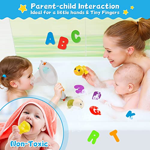 41Pcs - Bath Toys For Toddlers 1-3, Floating Wind-Up Toys For 1 2 3 4 5 6 Years Old Baby Boys Girls, Swimming Pool Games Water Gifts Toys For Bathtub Beach Infant Toddlers Kids (Lifetime Replacement) #TOP3