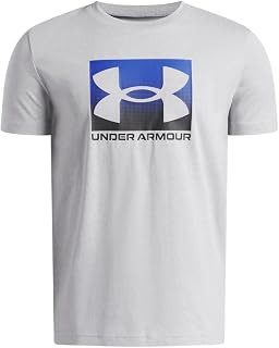 Under Armour 남아용 박스형 로고 반소매 티셔츠