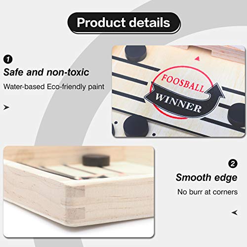 image for wonuu Fast Sling Puck Game, Desktop Battle, Winner Board Game, Foosbal