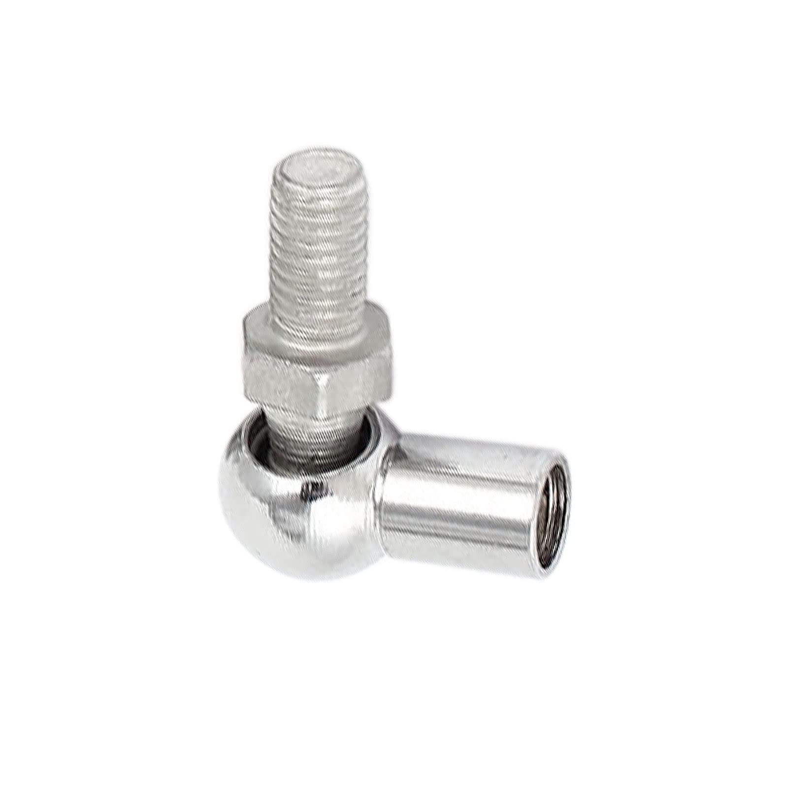 10uds Ángulo Bola Articulación - [M8x1.25 Derecha Hembra Rosca, M8x1.25 Derecha Macho Rosca] Gas Resorte Codo Junta Accesorio para Automoción, Bisagras Puerta, Armario
