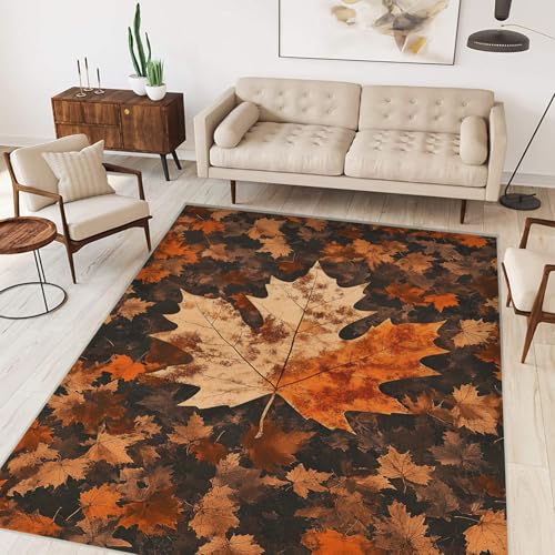 Alfombra Bohemia De Hoja De Arce De 5 X 7 Pulgadas, Estilo Bohemio, Otoño, Otoño, Vintage, Para Sala De Estar, Interior, Suave, Antideslizante, Delgada, Moderna, Abstracta, Para Comedor, Oficina Alfombra Bohemia De Hoja De Arce De 5 X 7 Pulgadas, Estilo Bohemio, Otoño, Otoño, Vintage, Para Sala De Estar, Interior, Suave, Antideslizante, Delgada, Moderna, Abstracta, Para Comedor, Oficina