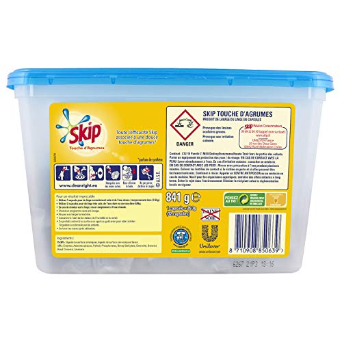 Skip, detersivo per bucato in capsule, 32 lavaggi
