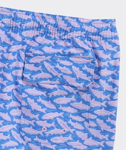vineyard vines Men's Standard 7 Inch Printed Chappy Swim Trunks, Tide Blue4