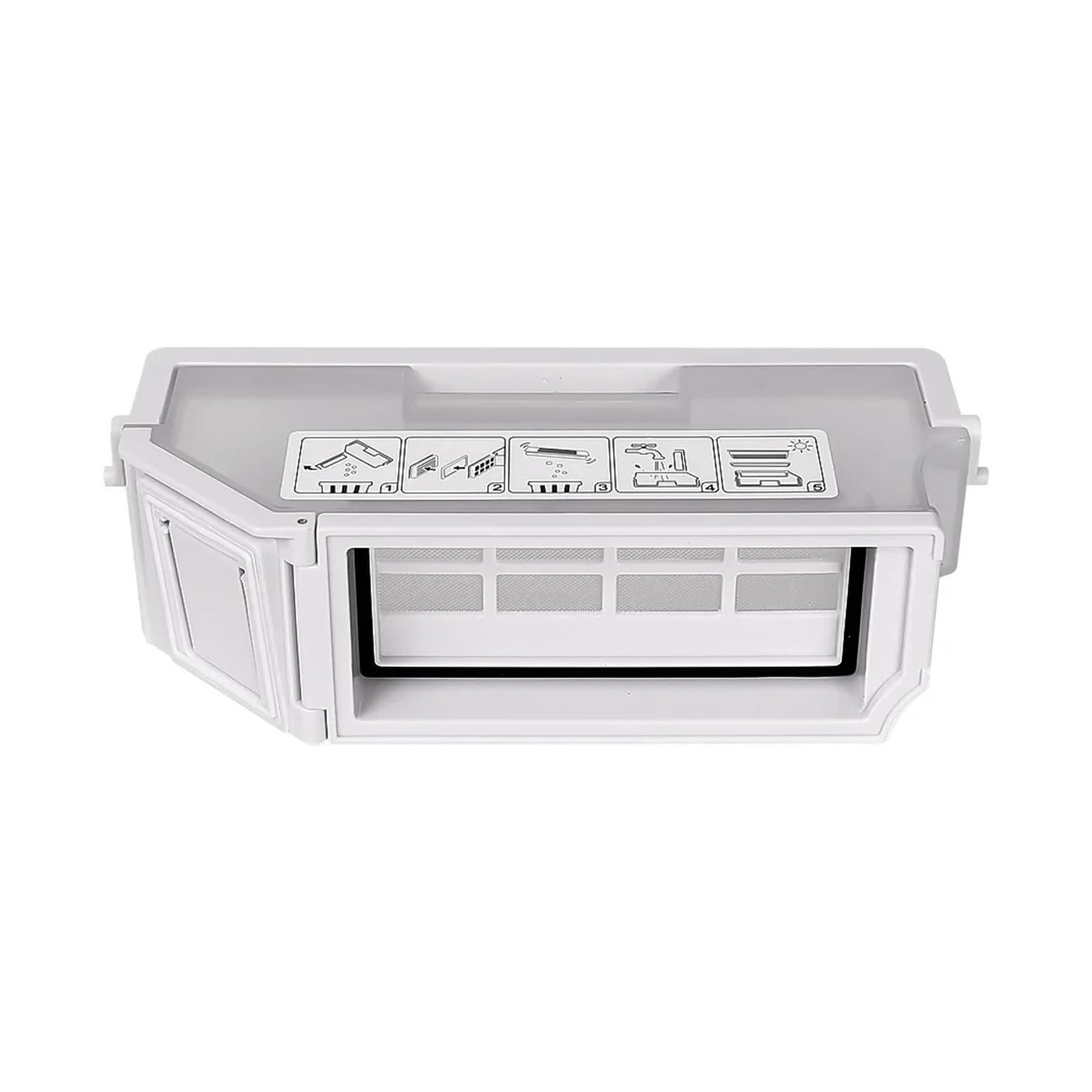 Shiketong Robot Vacuum Cleaner Dust Box,Compatible For ECOVACS,Compatible For Deebot,X1 TURBO,OMNI,MAX/T10 TURBO/MAX/X1S PRO Dustbin Box Container Part