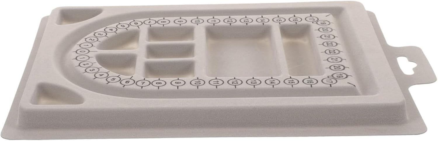 IWOWHERO Bead Design Trays Jewelry Making Bead Board Bracelet Beading Board Tray Necklace