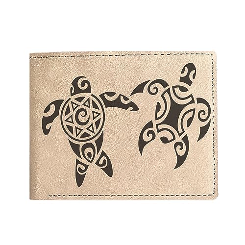Hawaii Turtle Leather Wallet: Unique Island Design Gift - Perfect for Mom, Dad, Friend, Sister on Christmas, Birthday, Vacations