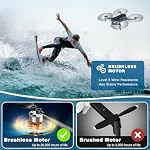 GPS Drone with Camera, 2K HD Drones for Adults, Foldable FPV Drone with GPS Auto Return, Follow Me, Circle Fly, Waypoint Fly, 5G Transmission, Gestures Selfie, Brushless Motor, 2 Batteries