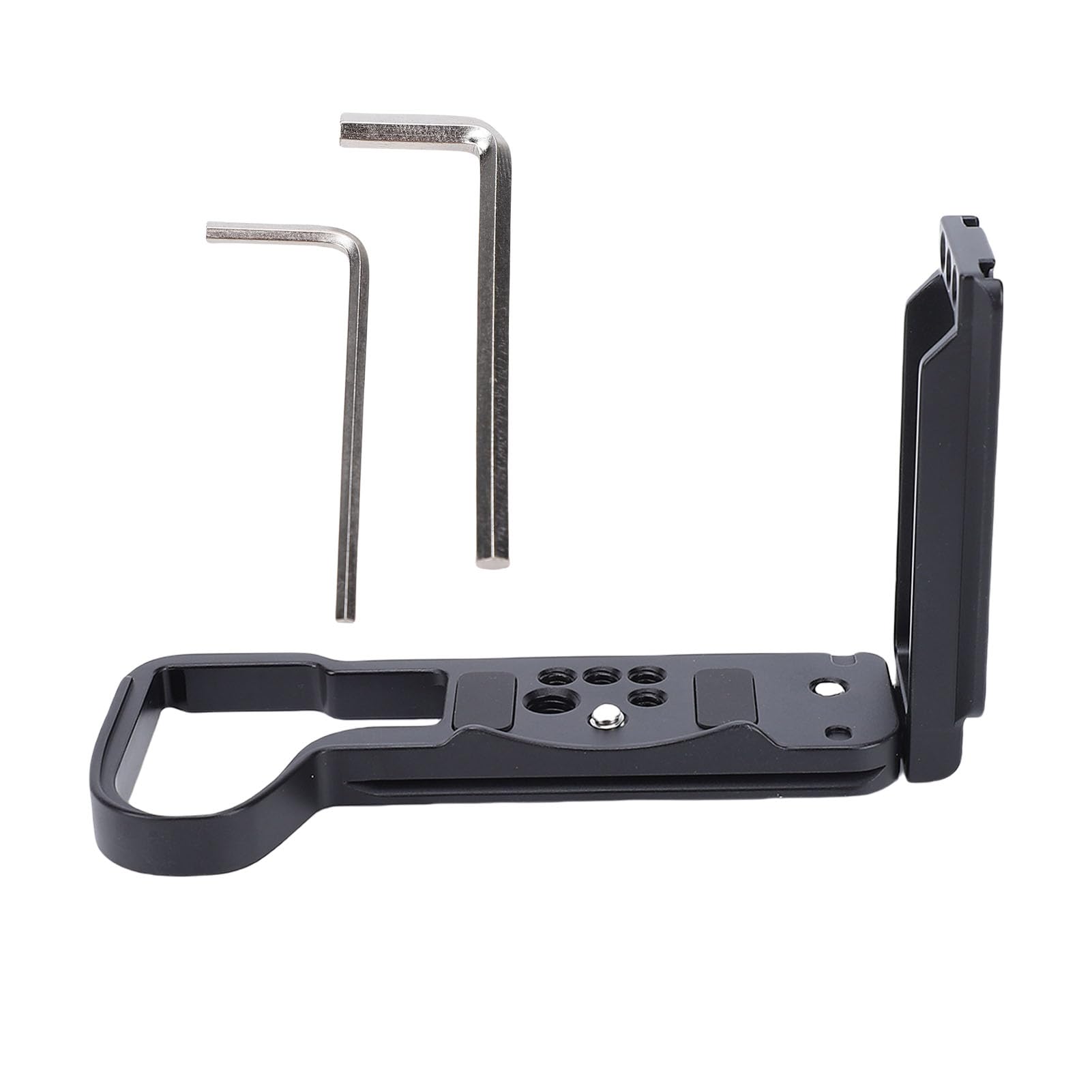 Staffa a L con Sblocco Rapido per S5II, Supporto Macchina (BLACK) | Materiale in lega di alluminio, compatibilità universale, aperture precise
