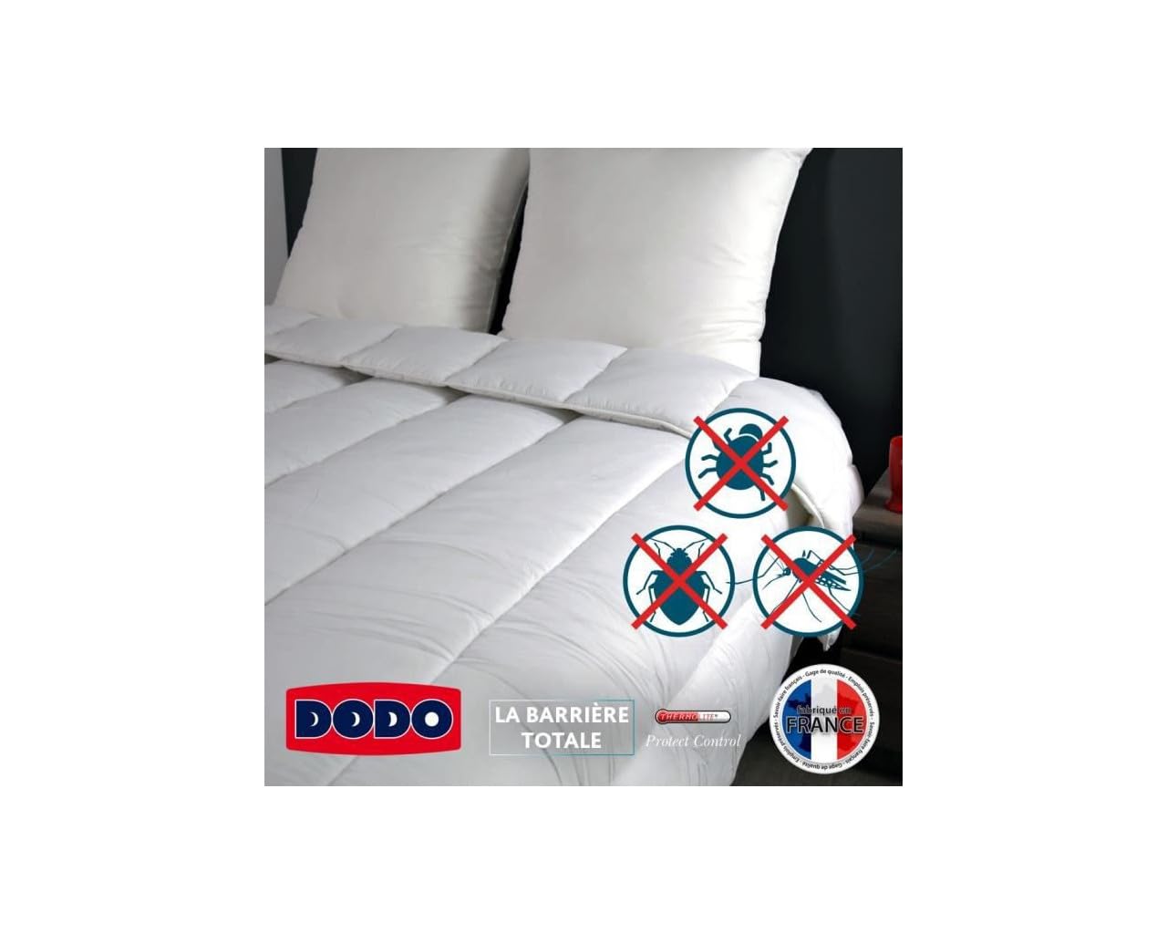 DODO Kołdra pikowana, odporna na roztocza i pluskwy, 140 x 200 cm, na łóżko pojedyncze, kołdra Multi Protect, miękkość i ochrona, można prać w pralce w temperaturze 40°C