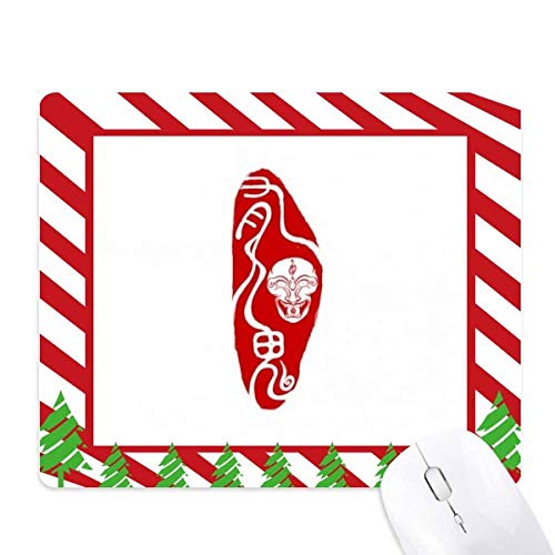 Peinture chine demon tapis de souris fuying et canne de noel pour votre bureau