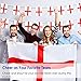 AhfuLife England Flag St Georges Flag 3 x 5 Ft, Large English Flags for Outside - Double Side with Brass Eyelets for Olympic Party Decorations, Bar Garden Street Decoration Indoor Outdoor