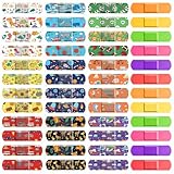 Flasoo 360 Pcs Kids Cartoon Bandages, 36 Styles Kids Bandages Variety Pack, Fun Bandage for Kids, Shark...