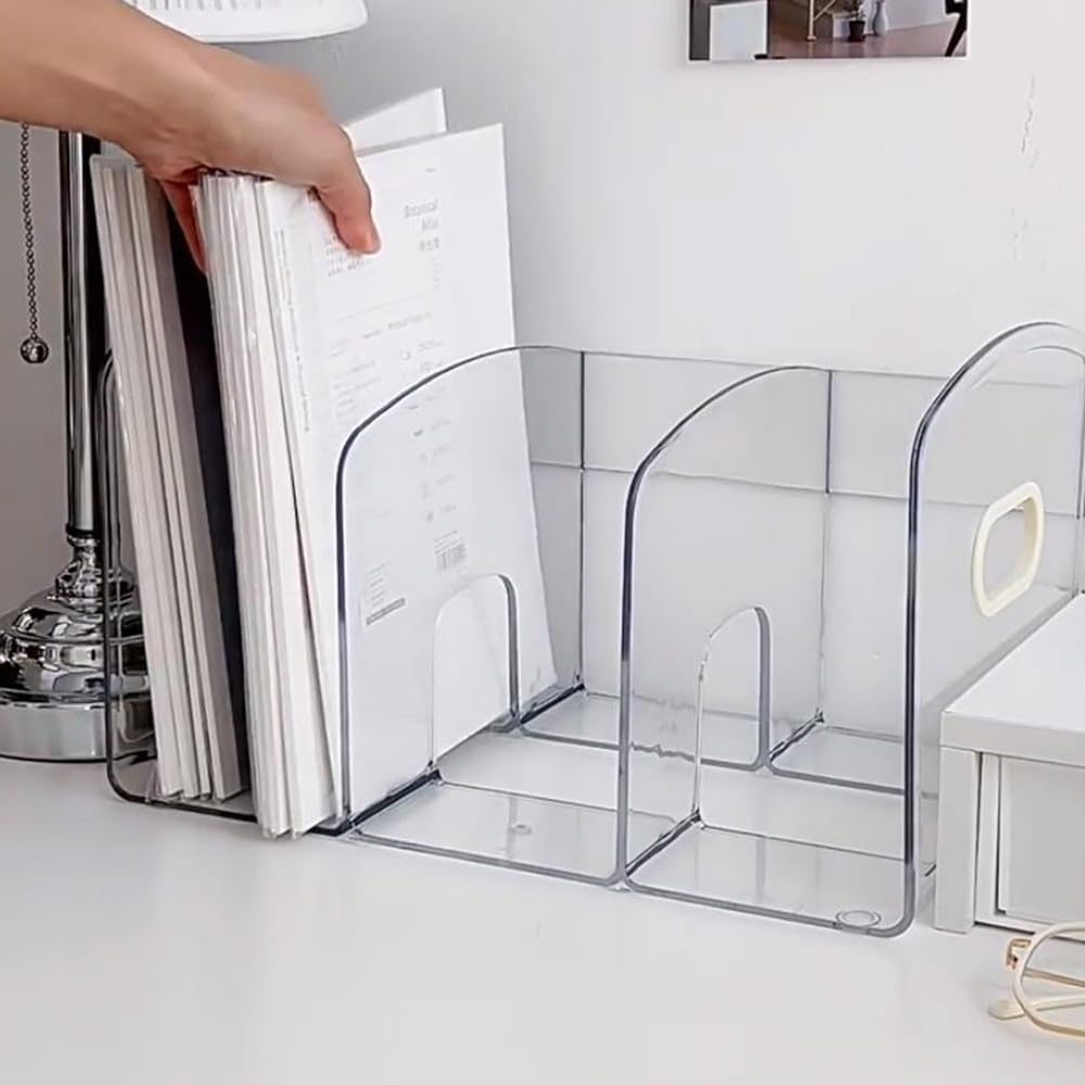 NILZA Scaffale da Scrivania Organizer Scrivania, Scaffale per Libri Libreria da Scrivania, Organizer da Scrivania Piccola Organizer da Tavolo per Cucina, bambù (Size : B)