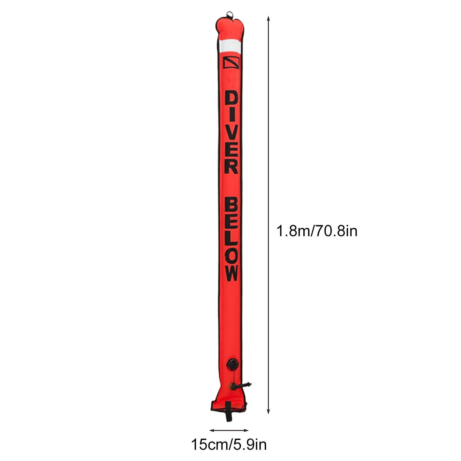 de bandera de buceo, de marcado de superficie, de buceo, accesorios de | buceo, equipo de seguridad, parte reflectante con revestimiento de TPU, tejido de nailon 210D para