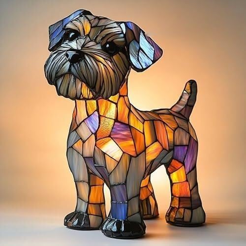 Lámpara De Schnauzer, Lámpara LED De Mesa Con Temática De Perros, Luz Nocturna De Resina Teñida, Luz Ambiental Cálida, Regalo Divertido Para Amantes De Los Perros.(Schnauzer) Lámpara De Schnauzer, Lámpara LED De Mesa Con Temática De Perros, Luz Nocturna De Resina Teñida, Luz Ambiental Cálida, Regalo Divertido Para Amantes De Los Perros.(Schnauzer)