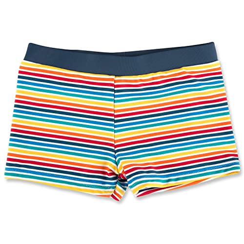 CUNYI Bañador para Niños Pantalones de Natación Chicos Shorts Playa Secado Rápido, Rayas de Colores 110 Cover