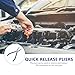 KALLORY 1pc Pipeline Quick Release Pliers Automotive Tubing Tool for Easy Removal and Engine Repairs Construction for Maintenance