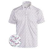 MSCPZH Funny Golf Shirts for Men Funny Golf Polos Crazy Polo Shirts for Mens Polo