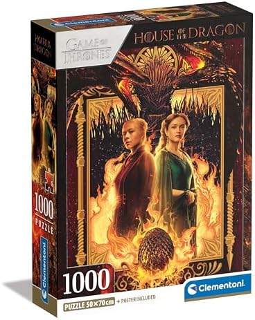 Clementoni House of Dragon, Puzzle de 1000 Piezas para Adultos y Niños de 14 Años, Caja Compacta, Ju...