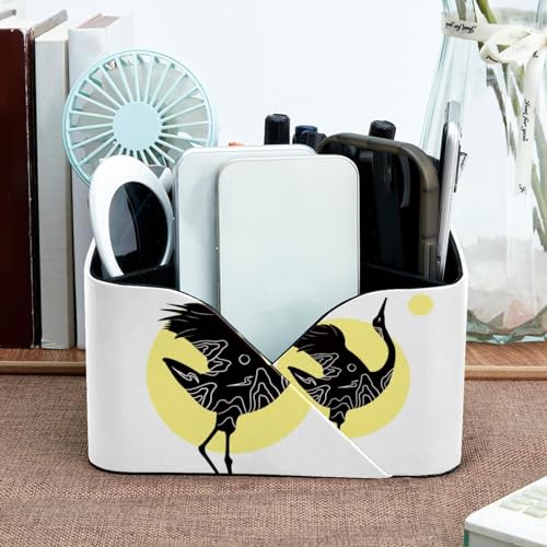 Porte-stylos rectangulaire à double compartiment pour bureau