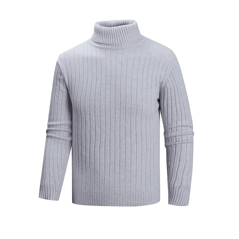 Pull col haut homme chaud et extensible tricot confortable automne
