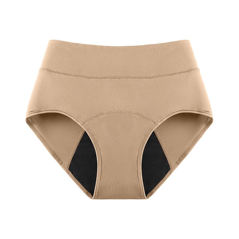 SWZEC Fluxe 100% Leak-Proof Underwear That Wont Let You Down for Women (apricot 3X-Large)