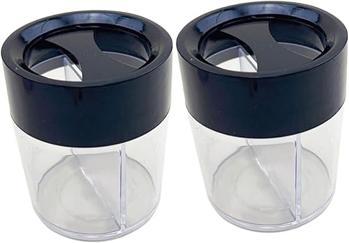DOITOOL 2 clips para papel, clips para el cabello transparentes, pinzas para el cabello redondas, carpetas de oficina, contenedor de pasador de