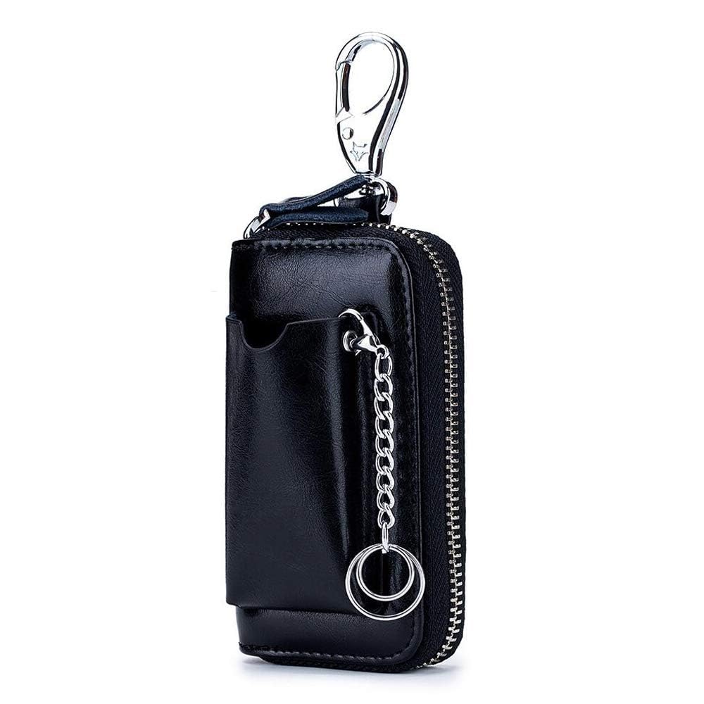 Sponsored Ad – TERRIFI Car key Case, Leather Car Smart Key Fob Case, Portable Car Key Organizer Case, Keyring Zipper Bag, with Keychain, for Men and Women