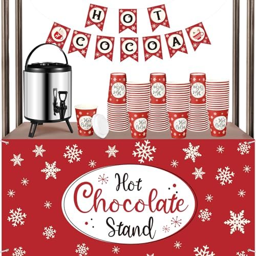 Sliner 103 Pcs Hot Chocolate Stand Bar Supplies Kit Include 1.3 G...