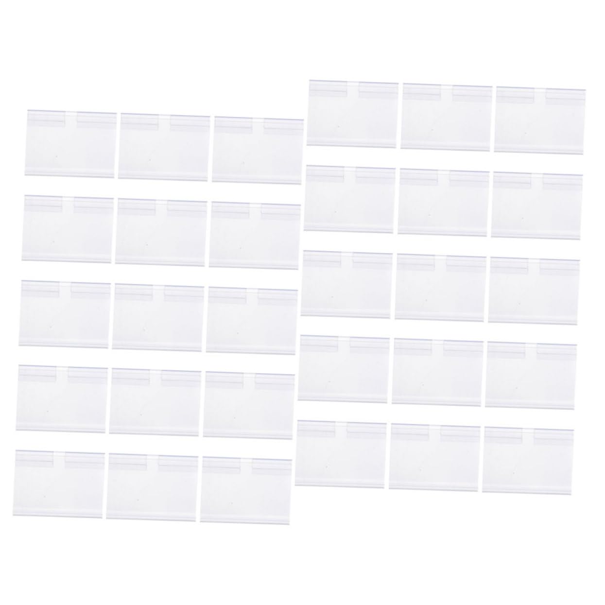 ARTIBETTER 4 Ensembles Ensemble De Cartes De Balises Pour L'affichage Porte-étiquettes Des Stands Support D'affichage Étiqueter Rester Porte-billets Pvc Transparent 50 Pièces * 4