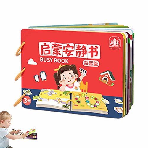 Livro Montessori ocupado, Brinquedos Interativos Livro Ocupado Educação Infantil, Livros Montessori