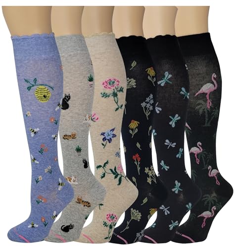 Women's Compression Socks Therapeutic Graduated (Pack of 6 Pairs) - Image 3