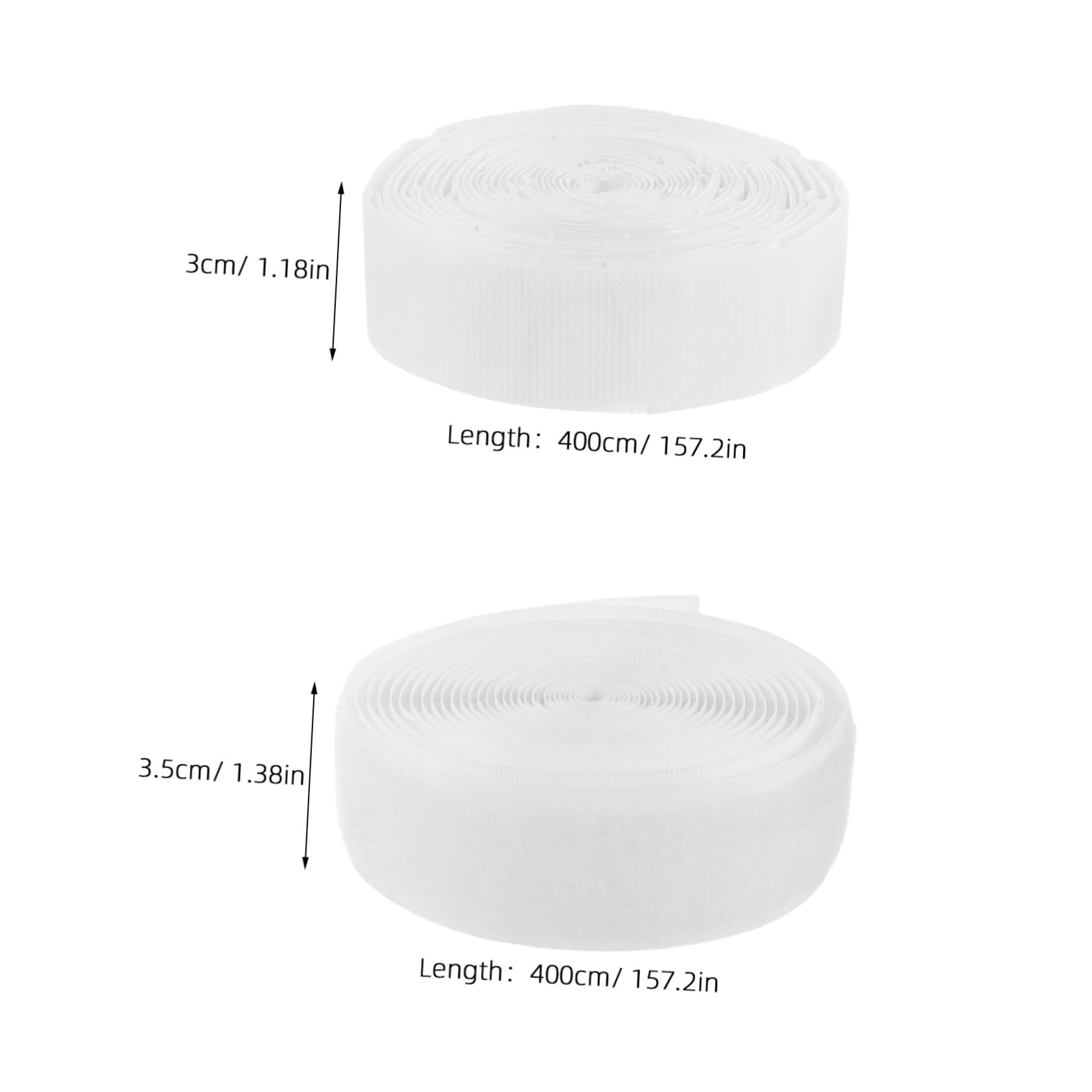 Unomor Adhesive Felt Strips Hook and Loop Double-Sided Tape for Curtain Doors Easy to Use